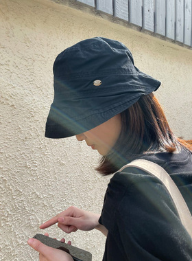 夏季薄款女休闲百搭遮阳帽渔夫帽