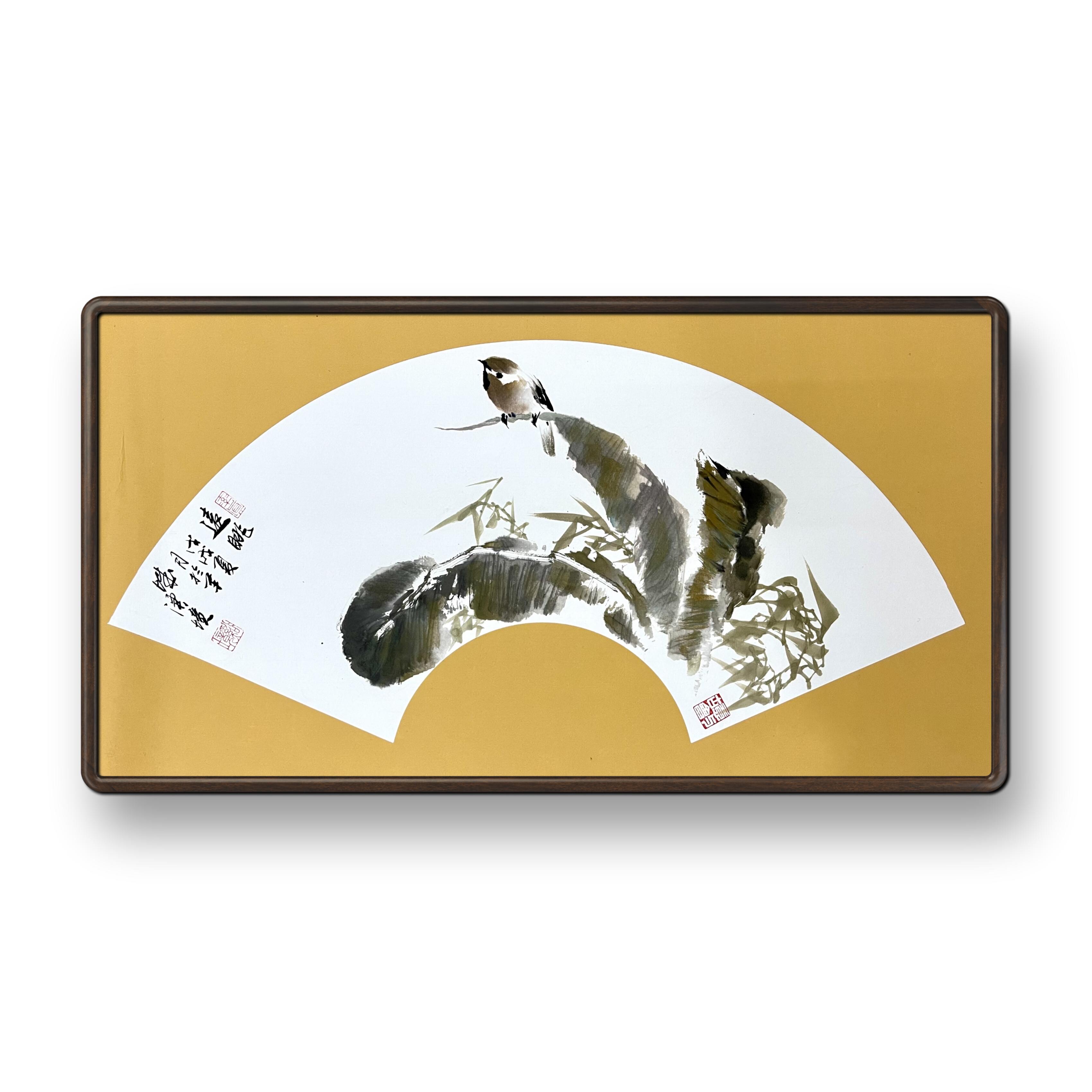 李溪境纯手绘花鸟国画水墨花卉餐厅客厅卧室玄关新中式装饰画挂画