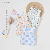 Áo vest cho bé xuân hè thu đông mỏng sơ sinh áo cotton mỏng ấm cho bé Áo vest cotton 0-1 tuổi - Áo ghi lê thoi trang tre em