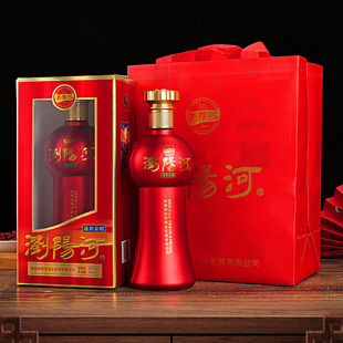 湖南浏阳河纯粮食白酒52度婚前用酒浓香型窖藏整箱六瓶送手提袋装