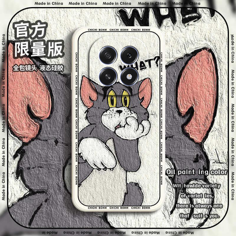 适用于OPPOA6Plus手机壳新款PKQ110全包防摔猫和老鼠保护套oppoa6plus搞怪个性男女款小众卡通ins风的外壳