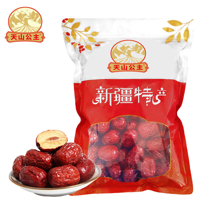 天山公主 灰枣500g/袋新疆红枣泡水煲汤煮粥红枣新疆特产