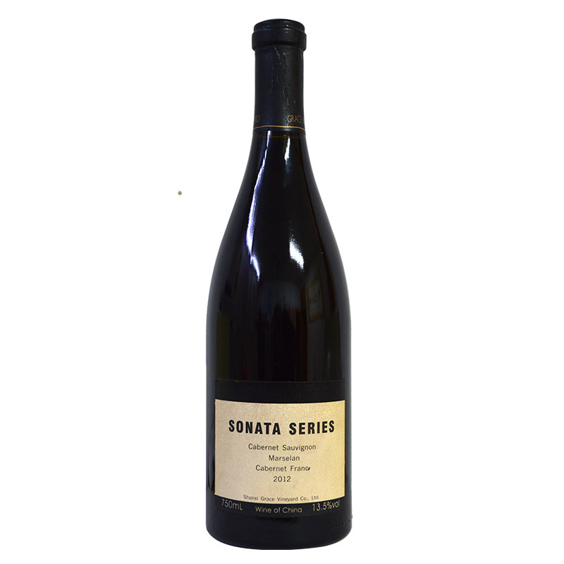 怡园酒庄奏鸣曲干红葡萄酒2012标13.5度750ml/瓶山西红酒