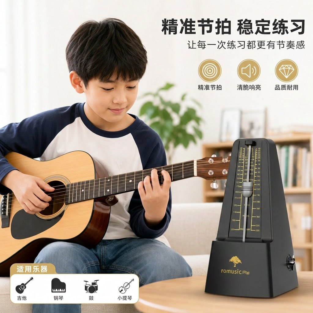 机械节拍器吉他专用钢琴考级架子鼓小提琴音乐节奏器古筝通用拍子
