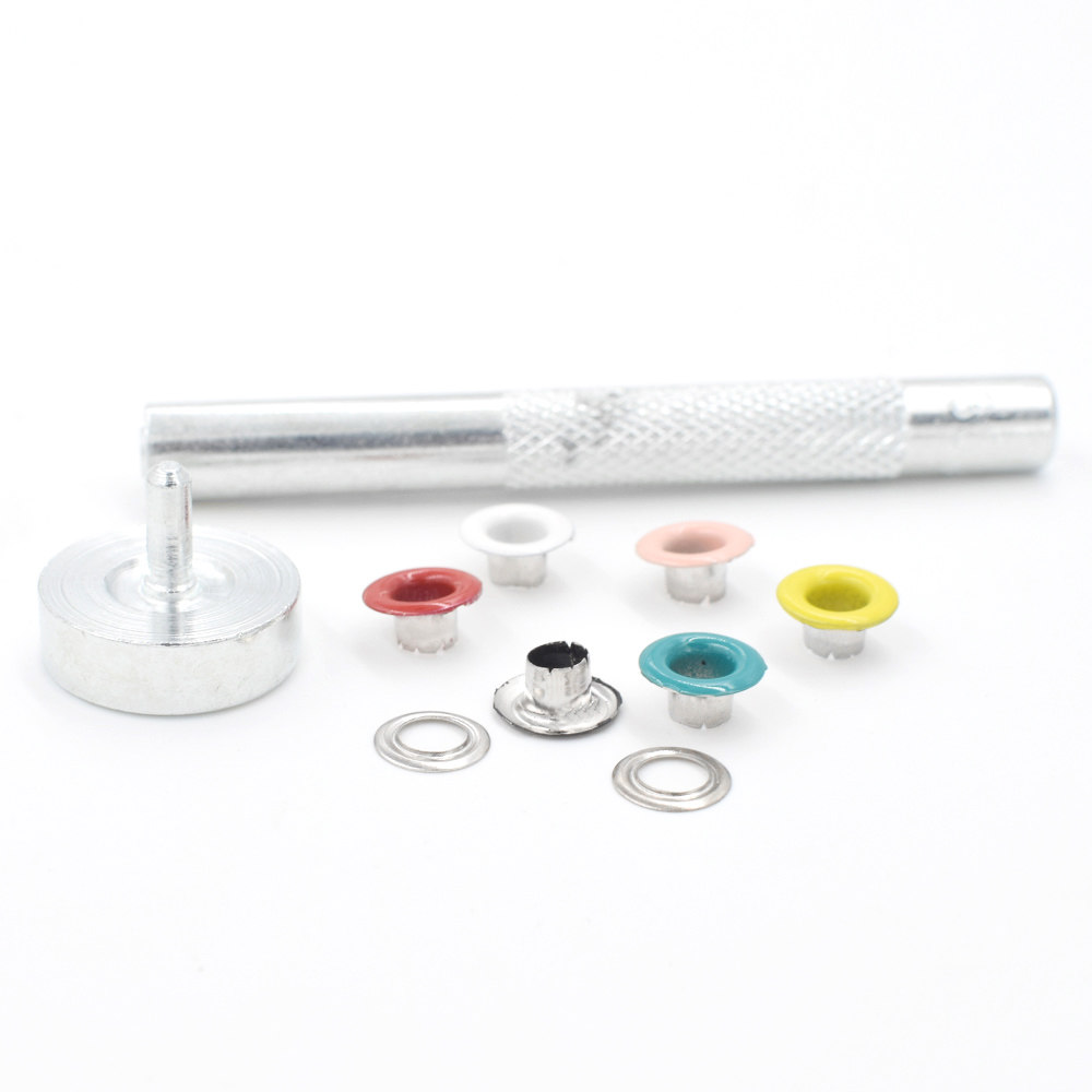 内径5 mm喷漆气眼扣子安装工具套装彩色鸡眼扣金属铆钉300#柳钉