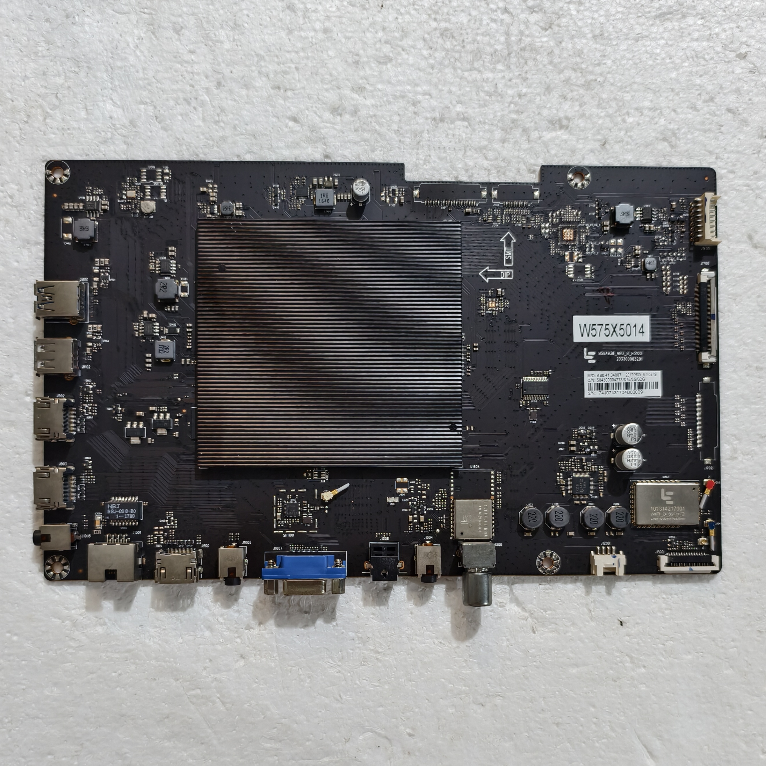 原装乐视L755UC1N主板MS6A938-MBD-B-H5100配屏LC750EQY-FJ测试好