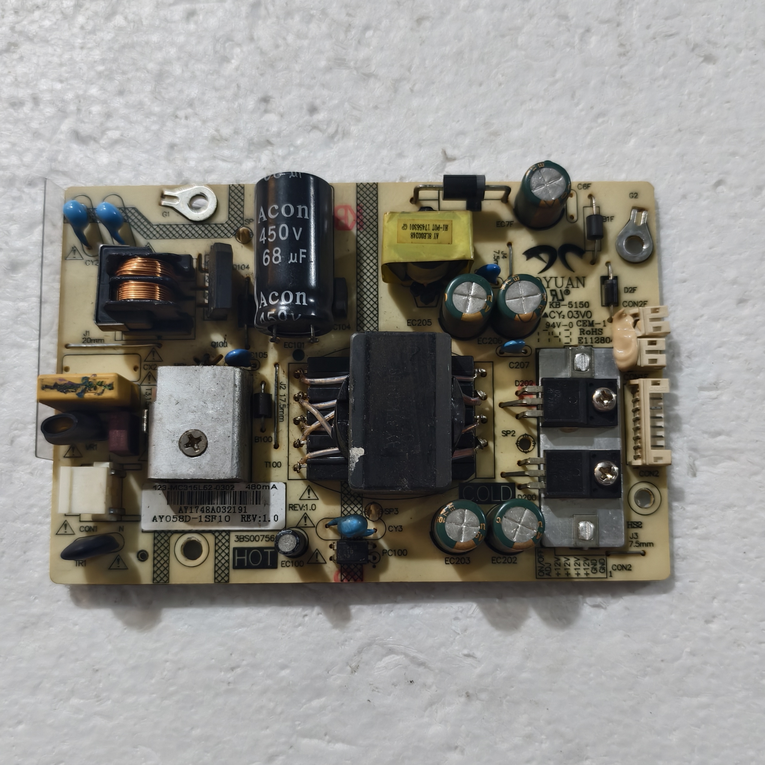 原装AOC C3208VW8显示器电源板AY058D-1SF10 3BS00756 测试好现货