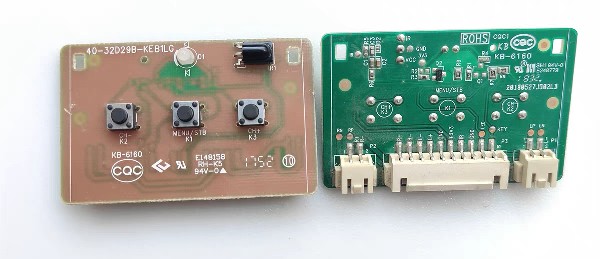原装TCL D49A730U/55A730U/65E5800开关按键接收40-32D29B-KEB1LG