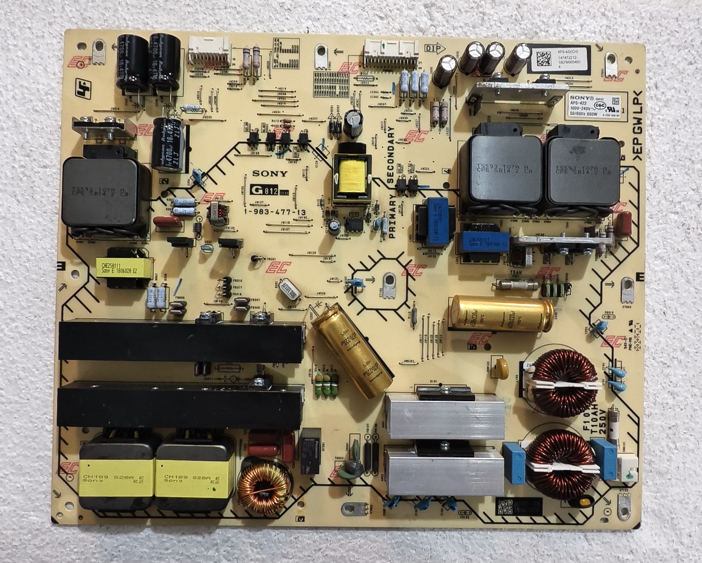 九成新原装索尼KD-55A8F 55A8G电源板APS-422/1-983-477-13测试好