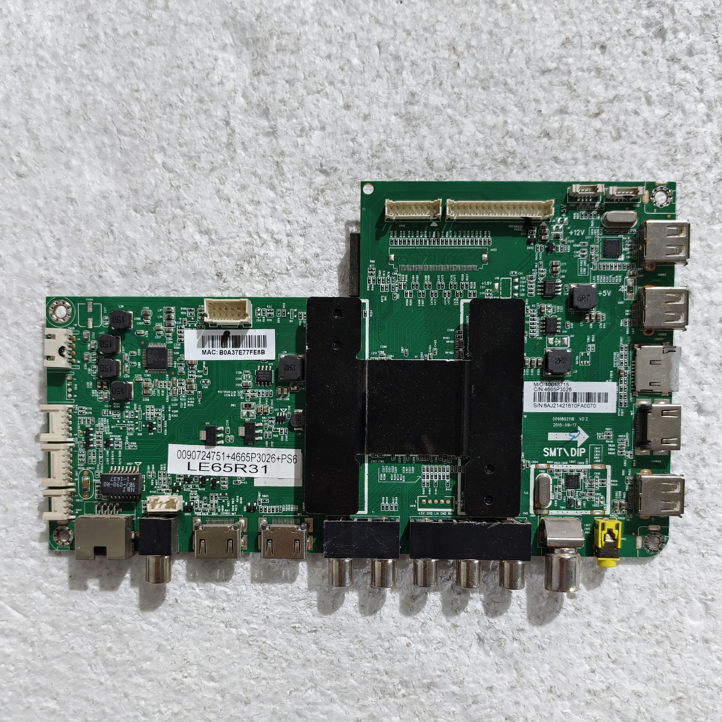 原装海尔LE65R31主板0091802118 V2.2配屏V650HP2-PS5测试好现货