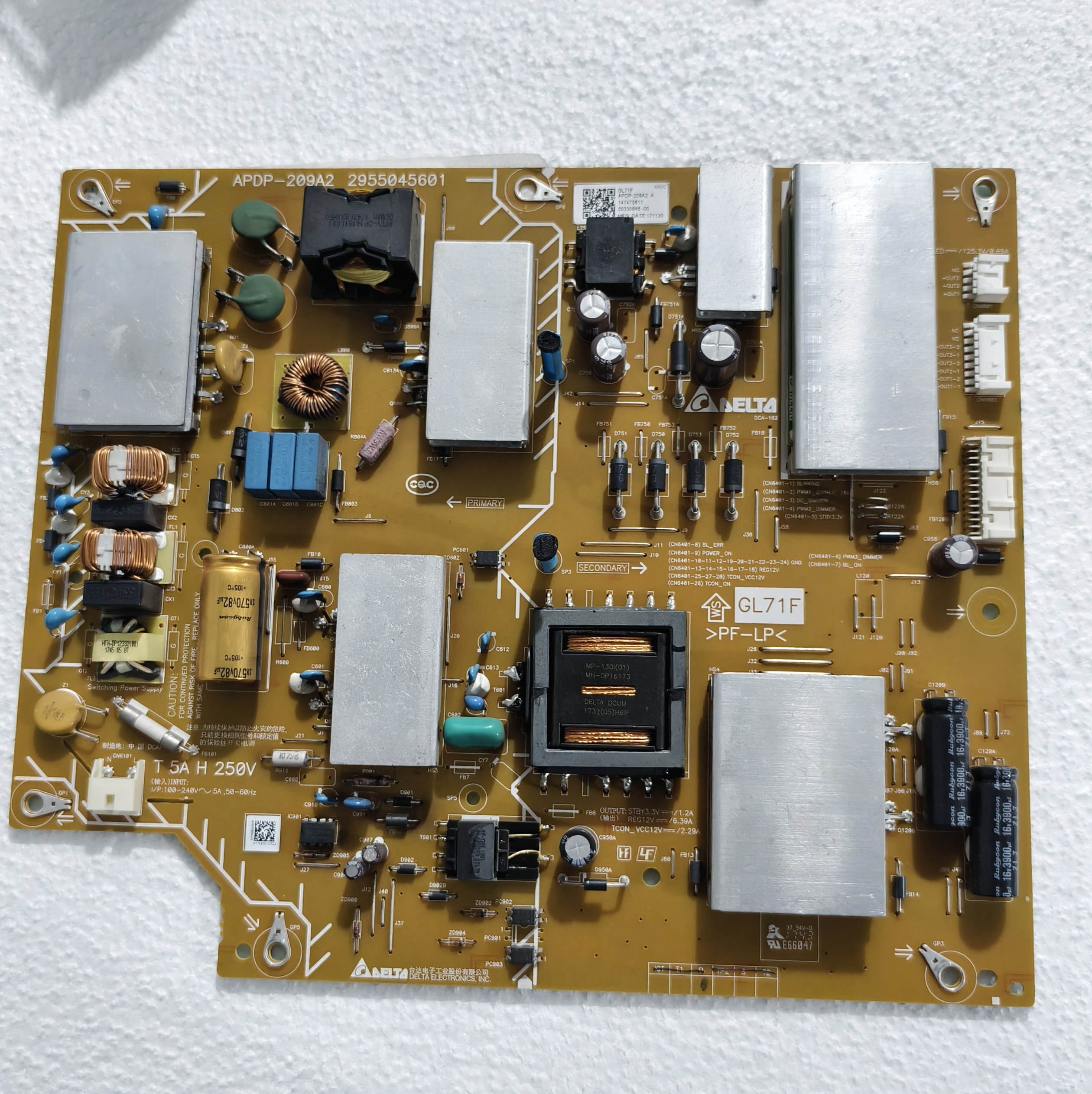 原装索尼KD-55X8000E液晶电视电源板APDP-209A2 2955045601测试好