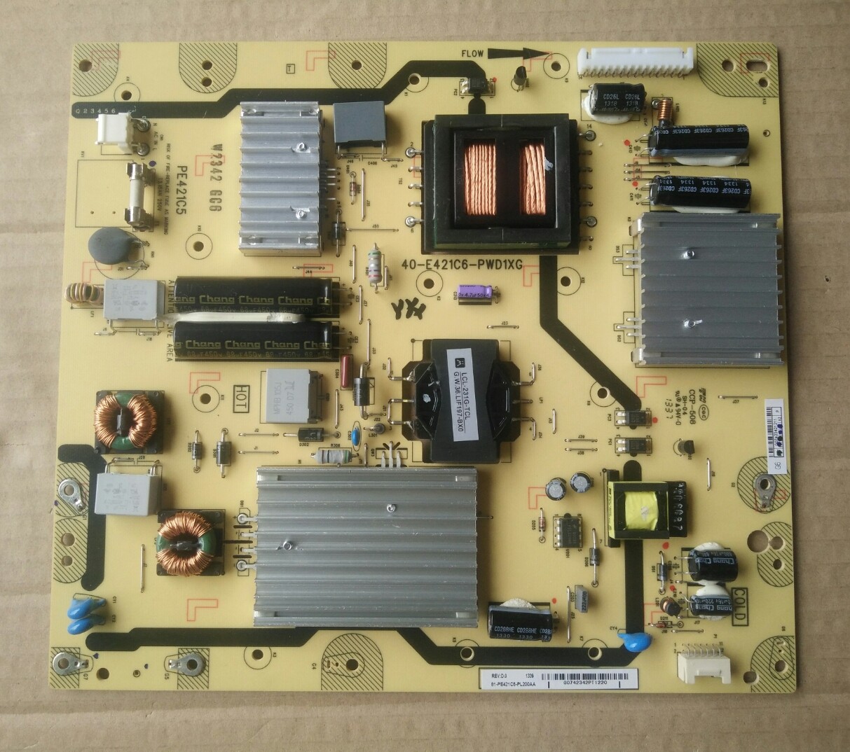 原装TCL L55E5500A-3D电源板40-421C6-PWD1XG实物图 测试完好