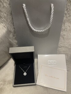 富家千金 925银镀金爆闪锁骨链项链礼物 莱米 Remi