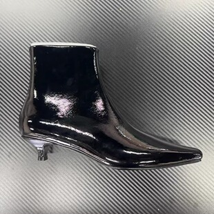 STELLA LUNA小猫跟短靴法式小踝靴高级感时髦中跟瘦瘦靴女时装靴