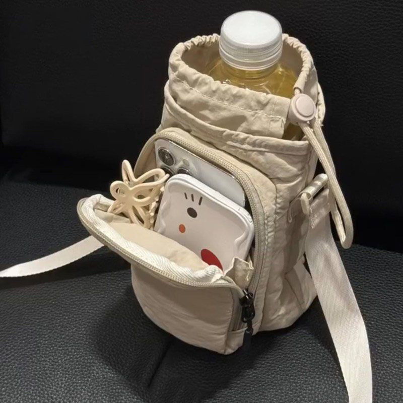 出门万能小包多功能水壶包新款收纳包水杯证件包轻便斜挎装手机