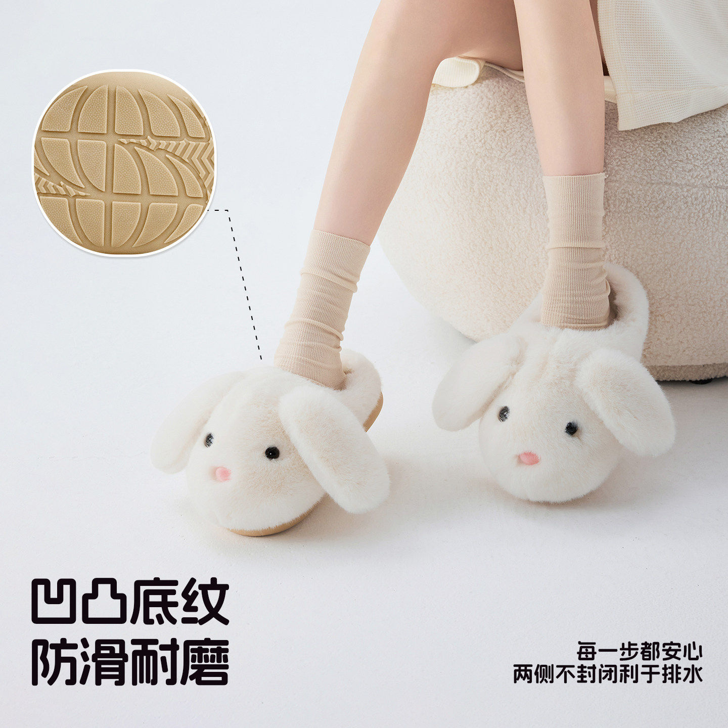 可爱棉拖女秋冬2026新款室内保暖防滑拖鞋厚绒厚底毛毛棉鞋可外穿