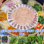 新鲜鱼生香料新鲜薄荷叶柠檬叶紫苏叶香菜叶香柳叶鱼生配料食材