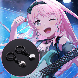 猫八 千早爱音cos爱心耳饰耳夹BanG Dream要乐奈椎名立希mygo