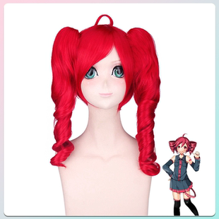 猫八 重音公式 重音teto 虚拟歌手 分体式双马尾 cosplay假发