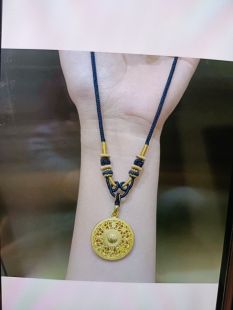 手工编绳周吊坠足项链男女八股辫毛衣链秋冬脖子拉伸挂链