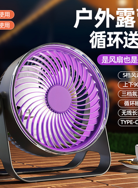 2025新款宿舍壁挂风扇usb充电家用多功能卫生间办公室桌面小风扇