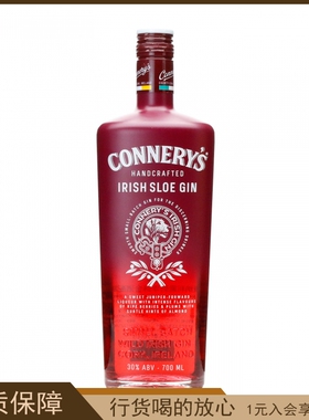 CONNERY'S康纳利黑刺李味金酒配制酒进口洋酒 鸡尾酒调酒700ml