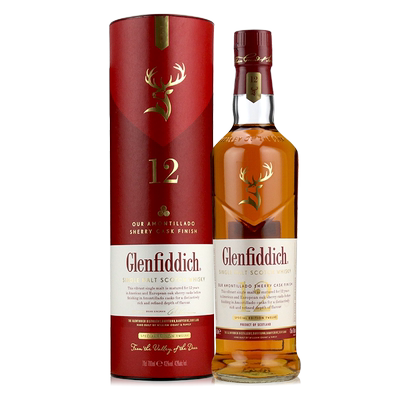 单一麦芽威士忌雪莉桶格兰菲迪12