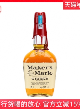 美国进口威士忌 美格波本威士忌Maker's Mark Bourbon Whisk750ml