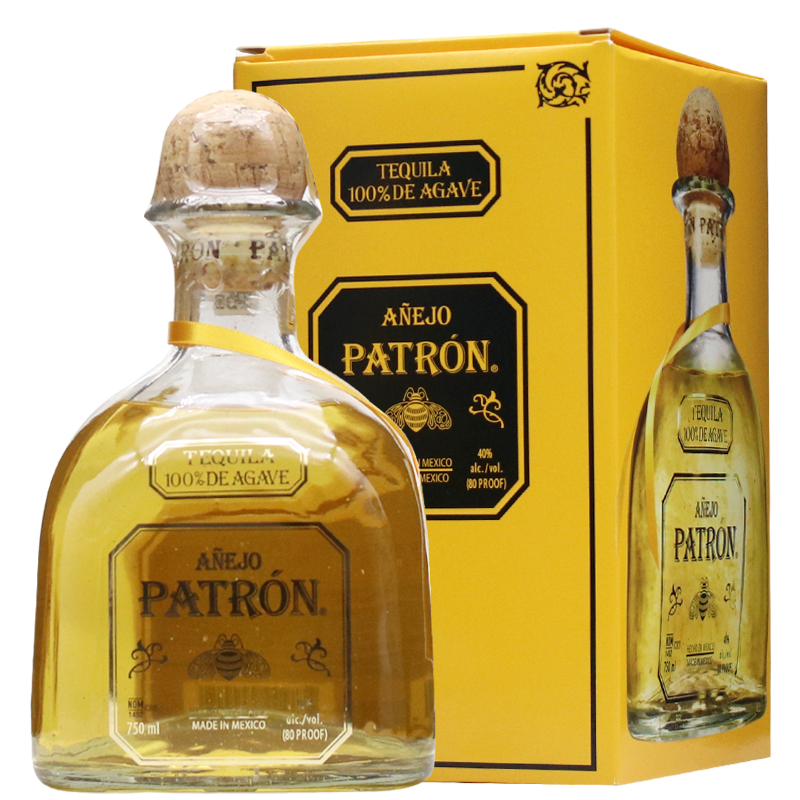 墨西哥洋酒 培恩陈酿珍藏金樽龙舌兰酒 Patron 750ml特基拉基酒