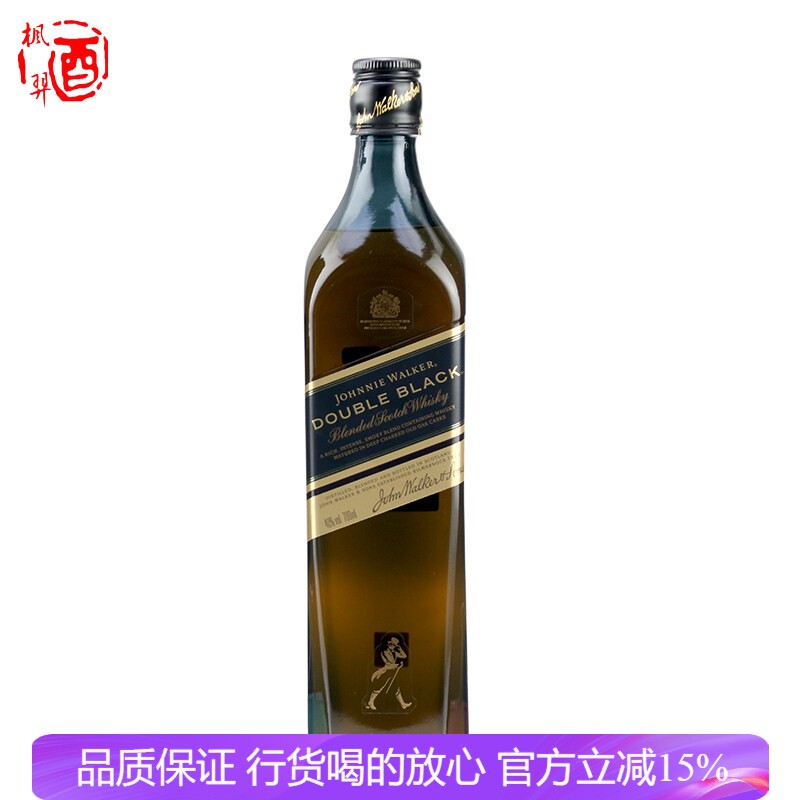 洋酒行货 Johnnie Walker尊尼获加黑牌醇黑威士忌 黑方威士忌无盒