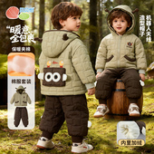 男童可爱棉服宝宝棉袄潮 新款 贝贝怡童装 儿童连帽夹棉外套2025冬季