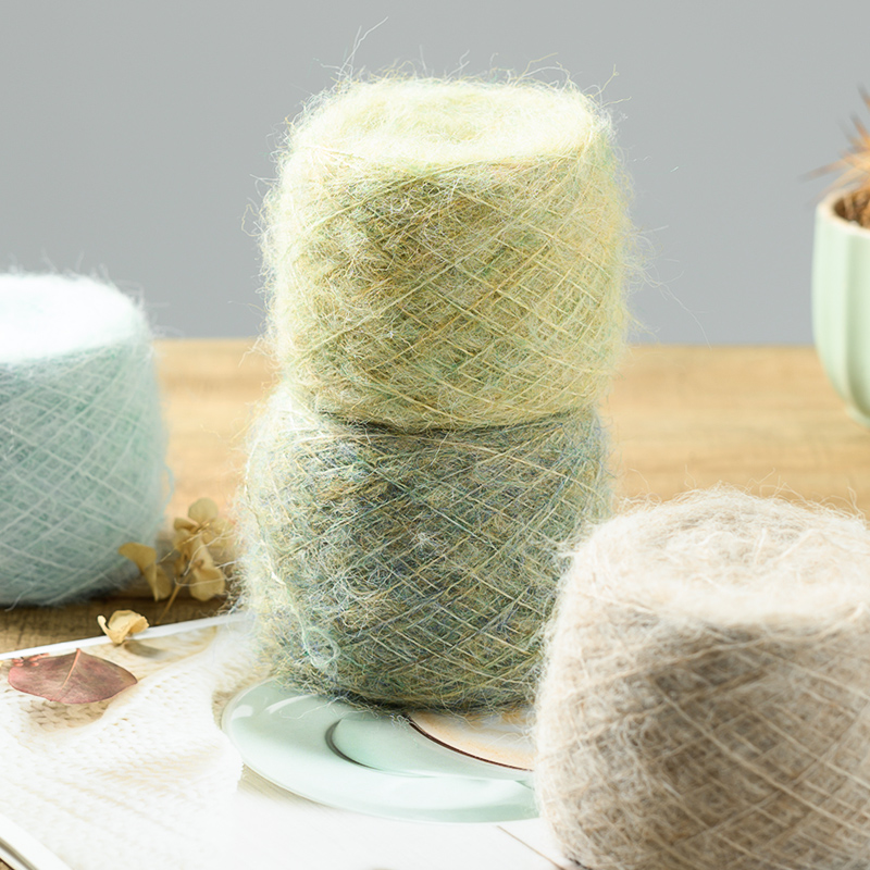 28色弹力长驼绒毛大线团手工DIY编织柔软毛衣保暖围巾亲肤服饰线