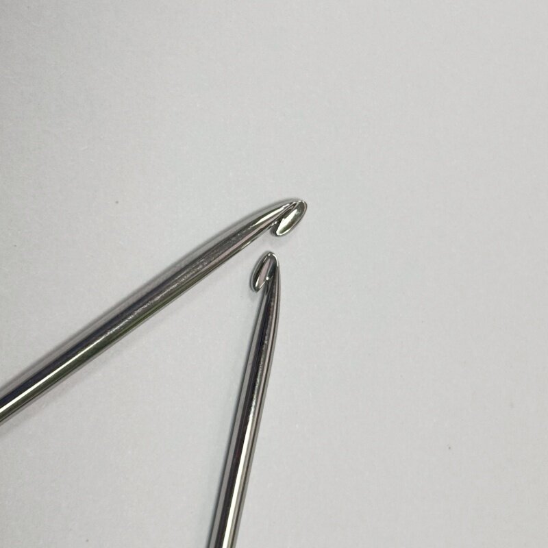 加长款钩针头精抛阿富汗针不锈钢针头DIY手工编织工具【不送柄】