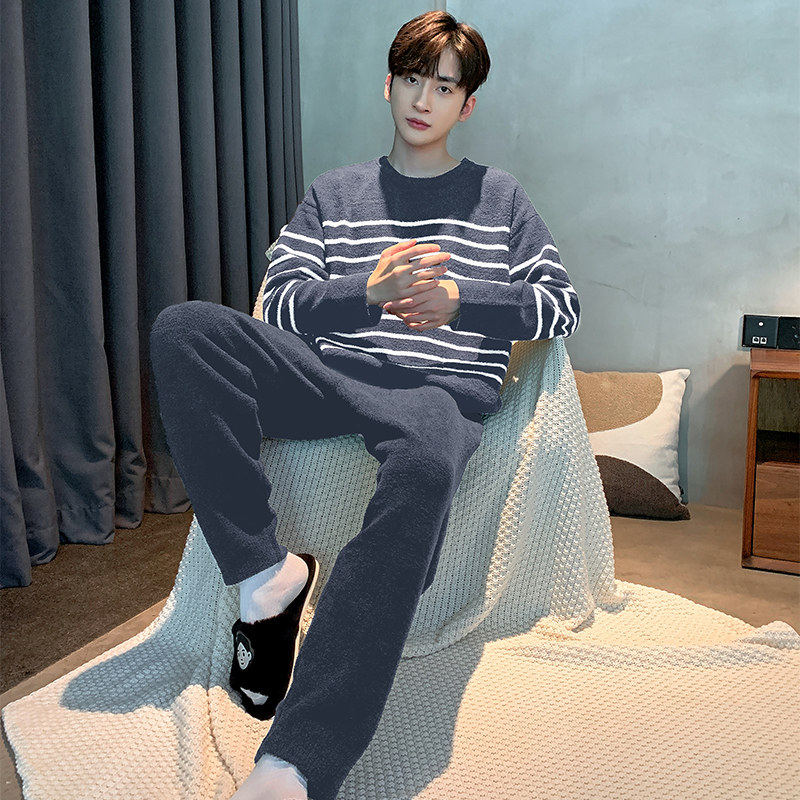 HEARMES丨半边绒睡衣男