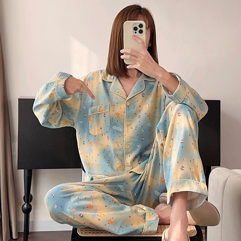HEARMES磨毛纯棉睡衣女