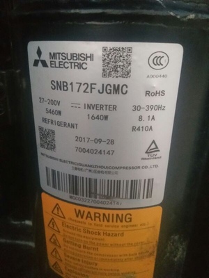 三匹变频压缩机SNB172FJGMC.27-200V.30-390Hz.[原装拆机]