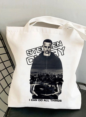斯蒂芬篮球库里同款帆布袋NIba运动包Curry图案单肩包学生装拎书