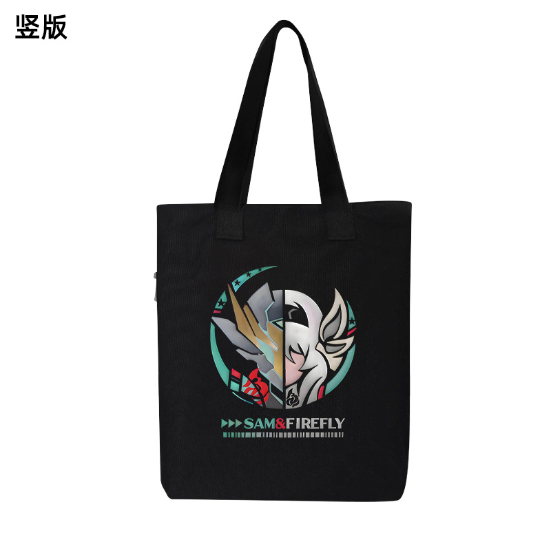 崩坏星穹铁道联名帆布袋男2025新款萨姆流萤动漫周边帆布包潮牌