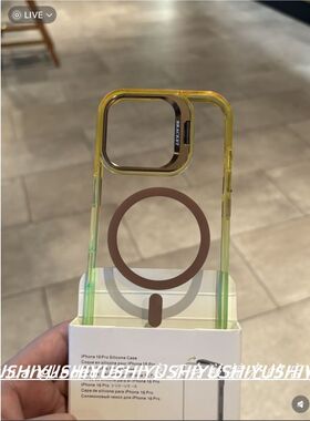 新款透明双色磁吸适用苹果17promax手机壳高级感iphone16151413ai