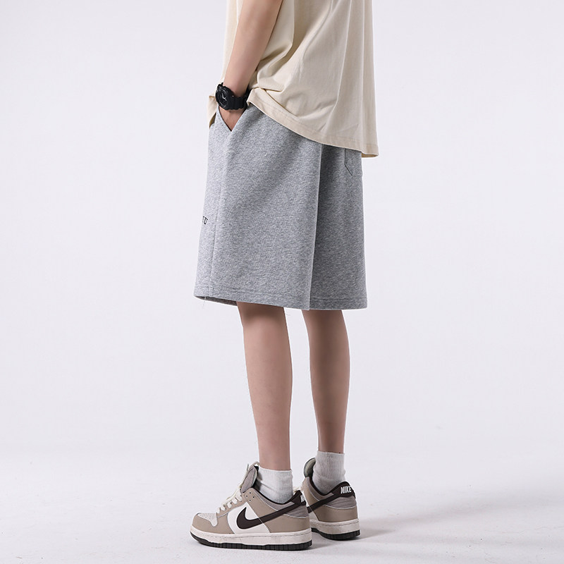 1009-S2046-P45-限价59刺绣字母短裤宽松直筒休闲五分裤夏季男士,男装休闲裤,四季星座1009