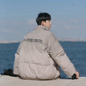 1009-FW10-P125-限价168*复古立领棉衣男冬季加厚面包服宽松棉服图片