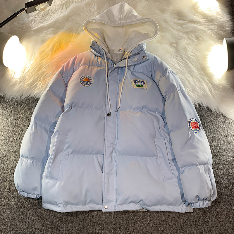 1009-MMF001-P135-限价168*假两件连帽棉服加厚宽松棉服棉袄外套,男装棉衣,四季星座1009