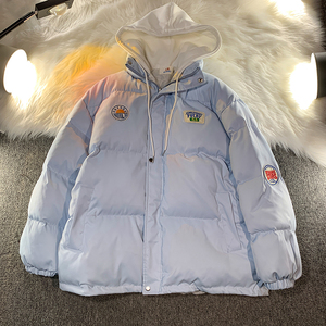 1009-MMF001-P135-限价168*假两件连帽棉服加厚宽松棉服棉袄外套图片