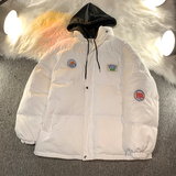 1009-MMF001-P135-限价168*假两件连帽棉服加厚宽松棉服棉袄外套，男装棉衣，四季星座1009