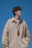 1009-QM26-P55-限价68*日系复古衬衫男长袖秋季宽松工装衬衣外套，男装衬衫，四季星座1009