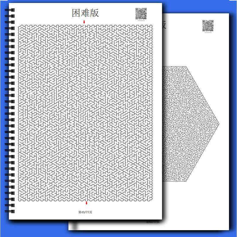 迷宫书游戏本儿童益智思维理练习