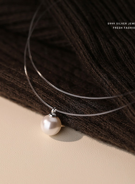 S925纯银珍珠项链女2025新款