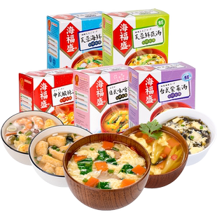 海福盛中式酸辣汤10g*5袋 即食速食汤芙蓉鲜蔬汤方便速溶汤冲泡