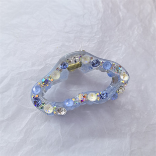 新款云朵形抓夹7cm中号半扎发夹子少女风可爱鲨鱼夹甜美发饰头饰