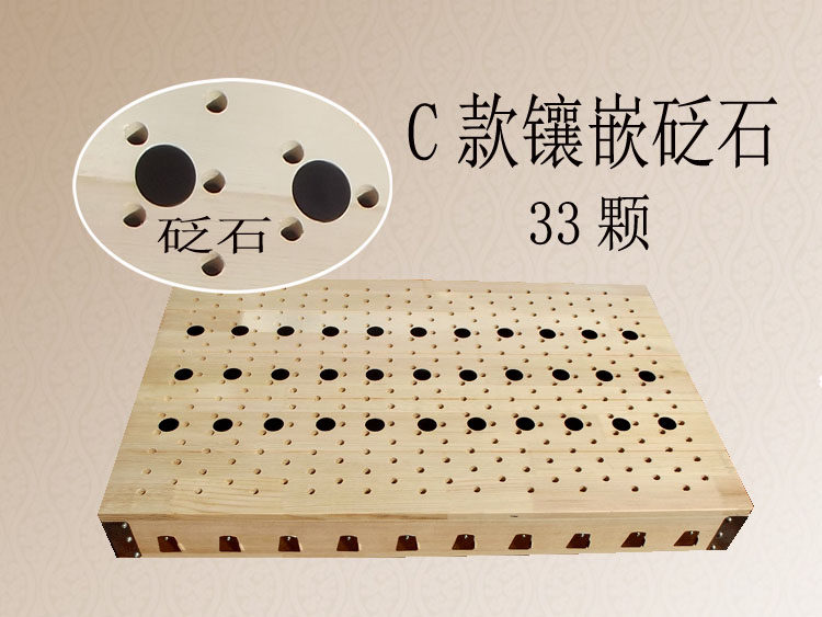 实木制大号砭石艾灸床家用坐灸盒全身熏蒸理疗床温灸器腰背腹灸盒